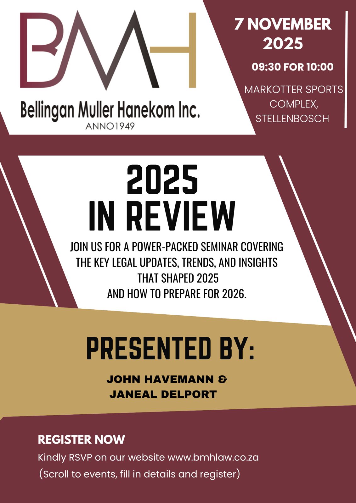 Seminar Registration: 7 November 2025